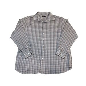 Oak Hill Premium Men's‎ Plaid Supima Cotton Non-Iron Button Up Shirt 17.5 36/37